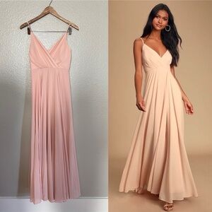 NWOT All About Love Blush Pink Maxi Dress